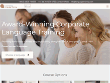Tablet Screenshot of languagetraining.com
